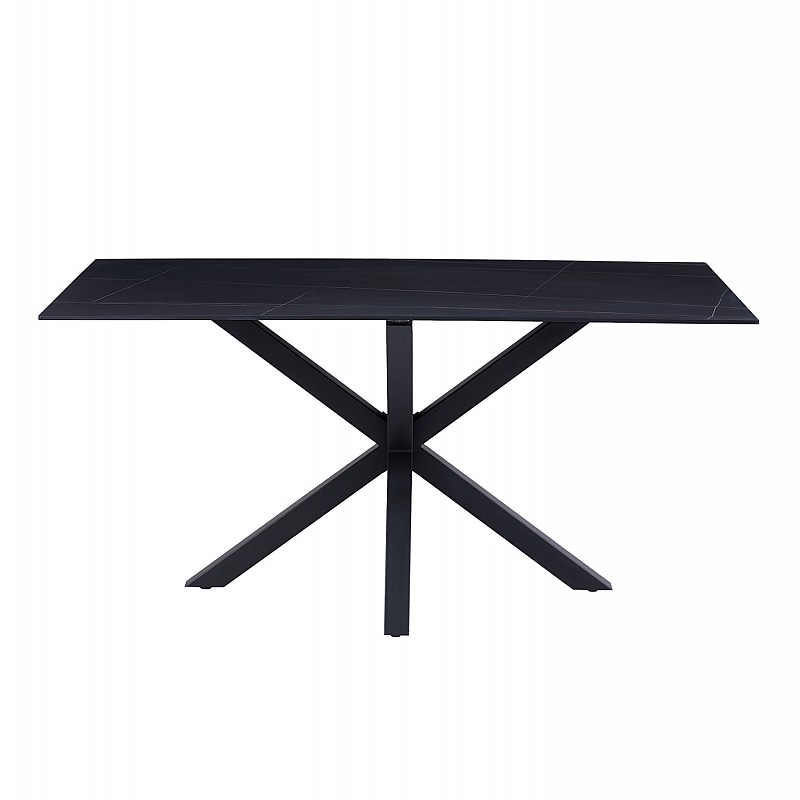 ΤΡΑΠΕΖΙ ΣΑΛΟΝΙΟΥ HM9470.04 BLACK MARBLE-ΜΑΥΡΗ ΜΕΤΑΛ.ΒΑΣΗ 120x60x45,5Yεκ.