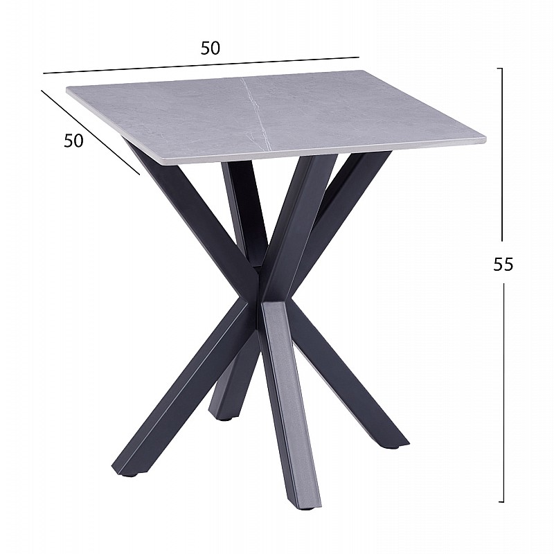 ΒΟΗΘΗΤΙΚΟ ΤΡΑΠΕΖΑΚΙ ΣΑΛΟΝΙΟΥ HM9471.05 GREY MARBLE TOP-ΜΑΥΡΗ ΜΕΤΑΛ.ΒΑΣΗ 50x50x55Yεκ. ΒΟΗΘΗΤΙΚΟ ΤΡΑΠΕΖΑΚΙ ΣΑΛΟΝΙΟΥ HM9471.05 GREY MARBLE TOP-ΜΑΥΡΗ ΜΕΤΑΛ.ΒΑΣΗ 50x50x55Yεκ.