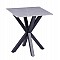 ΒΟΗΘΗΤΙΚΟ ΤΡΑΠΕΖΑΚΙ ΣΑΛΟΝΙΟΥ HM9471.05 GREY MARBLE TOP-ΜΑΥΡΗ ΜΕΤΑΛ.ΒΑΣΗ 50x50x55Yεκ.