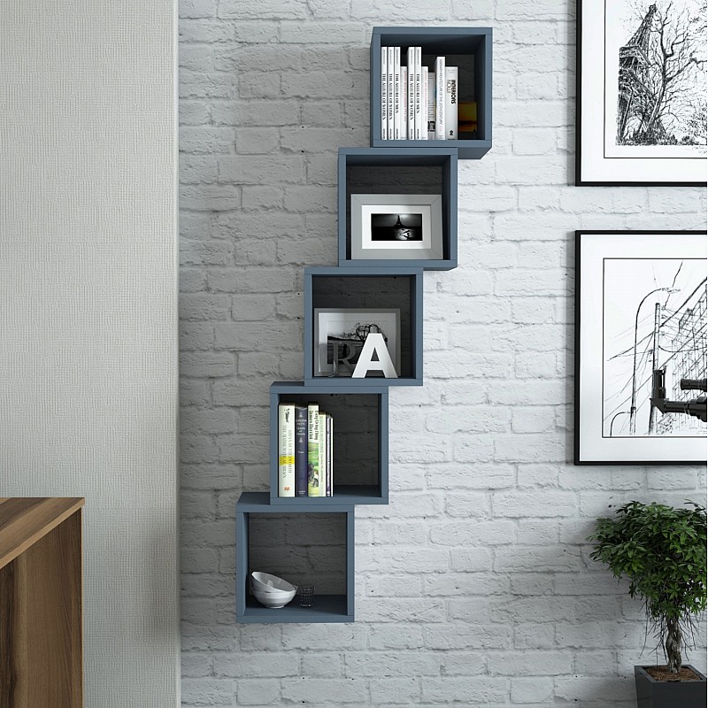 ΣΕΤ ΡΑΦΙΑ ΤΟΙΧΟΥ 5ΤΜΧ ΜΕΛΑΜΙΝΗΣ HM9519.05 ΜΠΛΕ 30x30x24Y εκ. ΣΕΤ ΡΑΦΙΑ ΤΟΙΧΟΥ 5ΤΜΧ ΜΕΛΑΜΙΝΗΣ HM9519.05 ΜΠΛΕ 30x30x24Y εκ.