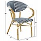 ΠΟΛΥΘΡΟΝΑ BAMBOO LOOK HM5861.02 ΜΠΛΕ-ΛΕΥΚΟ 59x56x82Yεκ. ΠΟΛΥΘΡΟΝΑ BAMBOO LOOK HM5861.02 ΜΠΛΕ-ΛΕΥΚΟ 59x56x82Yεκ.