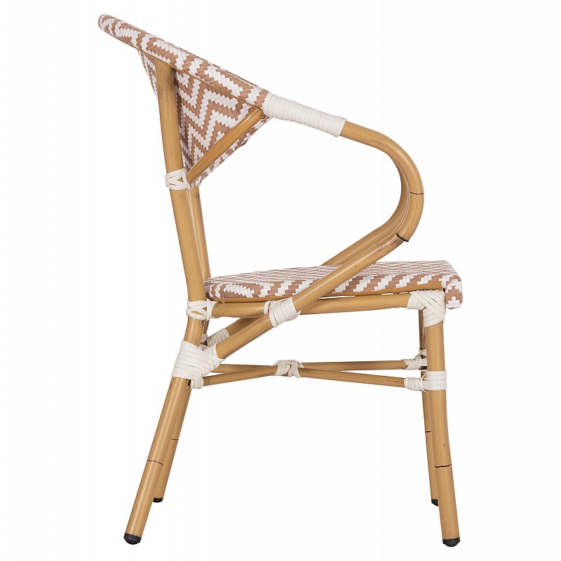 ΠΟΛΥΘΡΟΝΑ BAMBOO LOOK HM5861.03 ΚΑΦΕ-ΛΕΥΚΟ 58.5x58x82Υεκ. ΠΟΛΥΘΡΟΝΑ BAMBOO LOOK HM5861.03 ΚΑΦΕ-ΛΕΥΚΟ 58.5x58x82Υεκ.