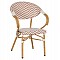 ΠΟΛΥΘΡΟΝΑ BAMBOO LOOK HM5861.03 ΚΑΦΕ-ΛΕΥΚΟ 58.5x58x82Υεκ.