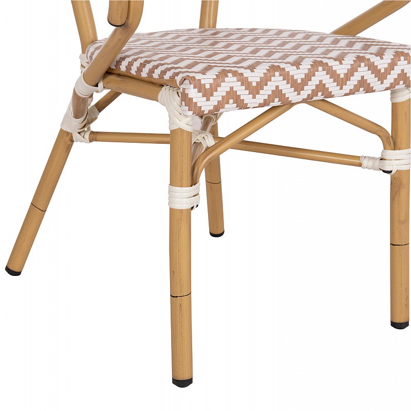 ΠΟΛΥΘΡΟΝΑ BAMBOO LOOK HM5861.03 ΚΑΦΕ-ΛΕΥΚΟ 58.5x58x82Υεκ. ΠΟΛΥΘΡΟΝΑ BAMBOO LOOK HM5861.03 ΚΑΦΕ-ΛΕΥΚΟ 58.5x58x82Υεκ.