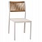 ΚΑΡΕΚΛΑ ΑΛΟΥΜΙΝΙΟΥ ΛΕΥΚΗ ΜΠΕΖ RATTAN & TEXTLINE HM5921.02 46x55,5x83Yεκ.