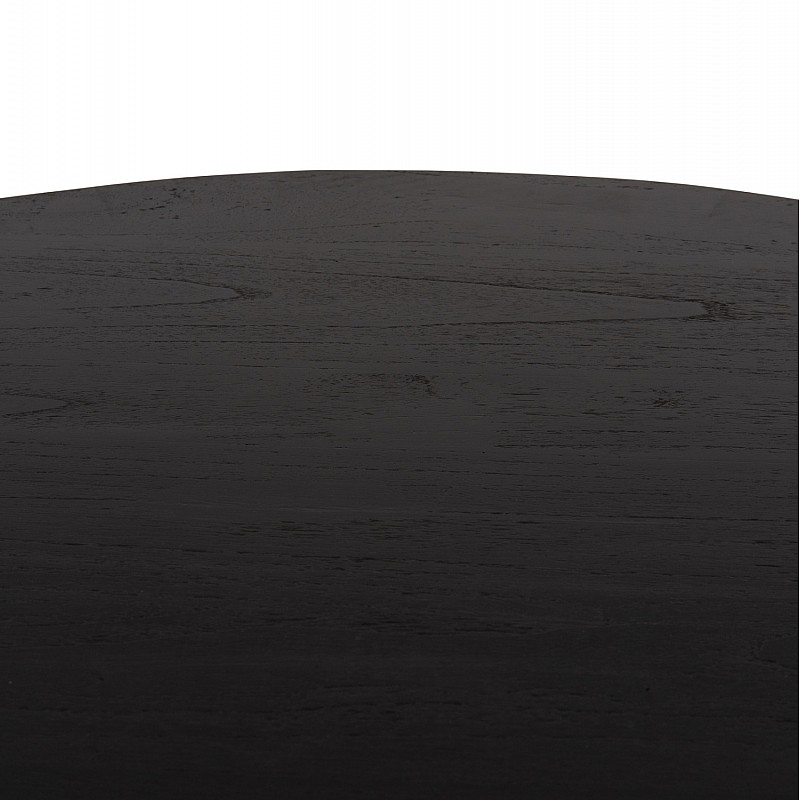 ΤΡΑΠΕΖΙ ΤΡΑΠΕΖΑΡΙΑΣ ΣΤΡΟΓΓΥΛΟ FRANTZ HM9388.02 ΜΑΣΙΦ ΞΥΛΟ MINDI BLACK Φ118x79Υεκ.