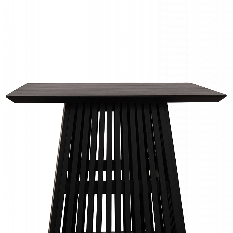 ΤΡΑΠΕΖΙ ΤΡΑΠΕΖΑΡΙΑΣ ΤΕΤΡΑΓΩΝΟ FRANTZ HM9458.02 MINDI ΞΥΛΟ ΜΑΥΡΟ 80x80x78Yεκ.