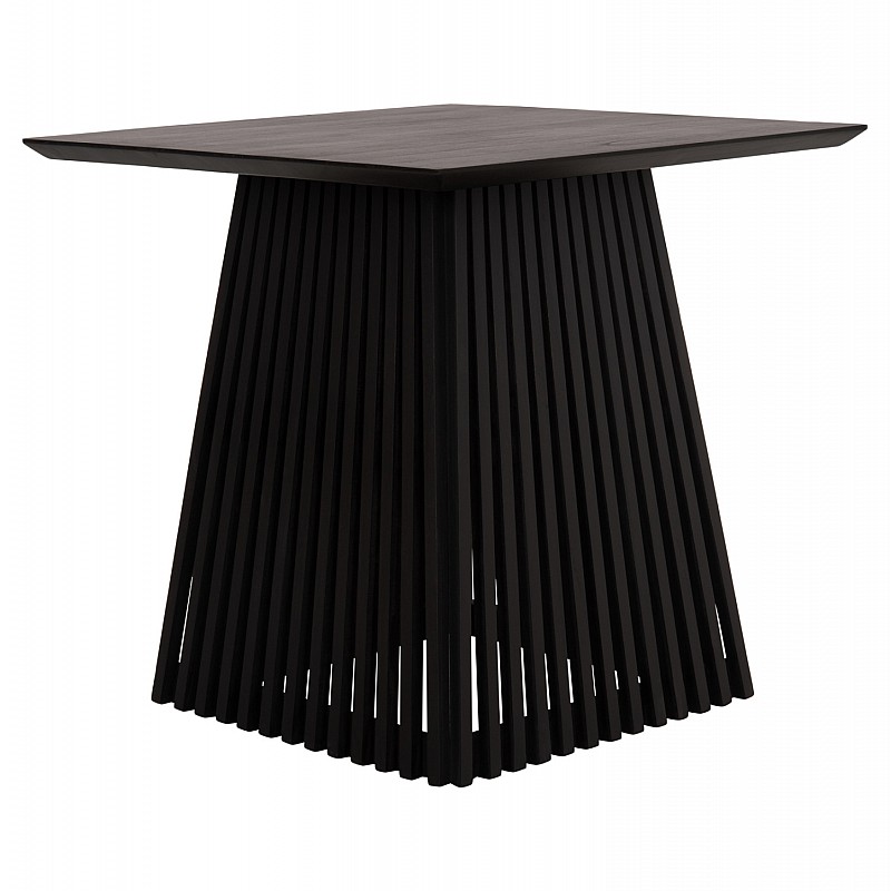 ΤΡΑΠΕΖΙ ΤΡΑΠΕΖΑΡΙΑΣ ΤΕΤΡΑΓΩΝΟ FRANTZ HM9458.02 MINDI ΞΥΛΟ ΜΑΥΡΟ 80x80x78Yεκ.