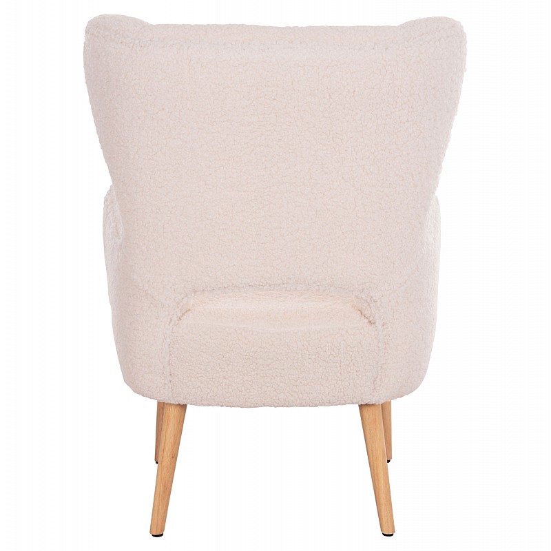 ΜΠΕΡΖΕΡΑ ΠΟΛΥΘΡΟΝΑ MYLIE ΛΕΥΚΟ ΜΠΟΥΚΛΕ HM8394.23 66x76x90Υ εκ.