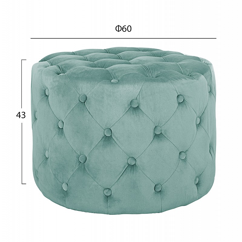 ΣΚΑΜΠΟ KASSIE ΦΥΣΤΙΚΙ ΒΕΛΟΥΔΟ ΤΥΠΟΥ CHESTERFIELD HM8406.07 Φ60X43Υ εκ. ΣΚΑΜΠΟ KASSIE ΦΥΣΤΙΚΙ ΒΕΛΟΥΔΟ ΤΥΠΟΥ CHESTERFIELD HM8406.07 Φ60X43Υ εκ.