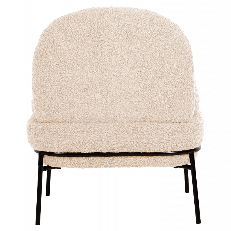 ΠΟΛΥΘΡΟΝΑ AGNES HM9525.23 ΛΕΥΚΟ ΜΠΟΥΚΛΕ-ΜΑΥΡΑ ΜΕΤΑΛΛΙΚΑ ΠΟΔΙΑ 74x71x83Υεκ.