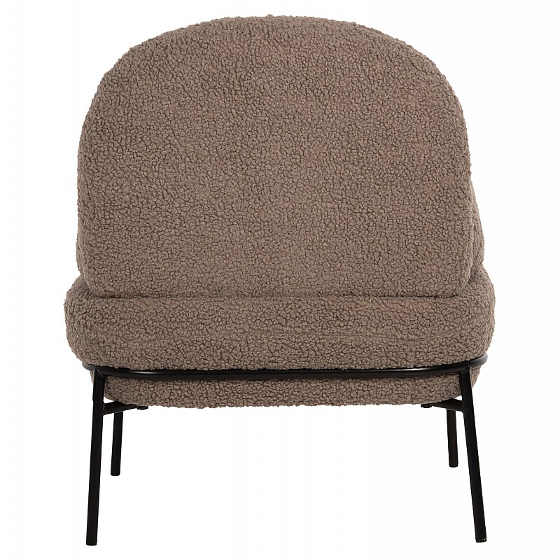 ΠΟΛΥΘΡΟΝΑ AGNES HM9525.25 ΑΝΟΙΧΤΟ ΚΑΦΕ ΜΠΟΥΚΛΕ-ΜΑΥΡΑ ΜΕΤΑΛΛΙΚΑ ΠΟΔΙΑ 74x71x83Υεκ.