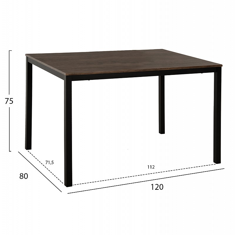 ΣΕΤ ΤΡΑΠΕΖΑΡΙΑΣ GOOSE 5ΤΜΧ HM9530.01 MDF ΚΑΡΥΔΙ-ΜΕΤΑΛΛΟ ΜΑΥΡΟ 120x80x75Yεκ. ΣΕΤ ΤΡΑΠΕΖΑΡΙΑΣ GOOSE 5ΤΜΧ HM9530.01 MDF ΚΑΡΥΔΙ-ΜΕΤΑΛΛΟ ΜΑΥΡΟ 120x80x75Yεκ.