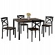 ΣΕΤ ΤΡΑΠΕΖΑΡΙΑΣ GOOSE 5ΤΜΧ HM9530.01 MDF ΚΑΡΥΔΙ-ΜΕΤΑΛΛΟ ΜΑΥΡΟ 120x80x75Yεκ. ΣΕΤ ΤΡΑΠΕΖΑΡΙΑΣ GOOSE 5ΤΜΧ HM9530.01 MDF ΚΑΡΥΔΙ-ΜΕΤΑΛΛΟ ΜΑΥΡΟ 120x80x75Yεκ.