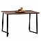 ΤΡΑΠΕΖΙ ΤΡΑΠΕΖΑΡΙΑΣ JAY HM9531 MDF ΚΑΡΥΔΙ-ΜΑΥΡA ΜΕΤΑΛΛΙΚΑ ΠΟΔΙΑ 120x70x76Υεκ.