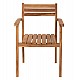 ΠΟΛΥΘΡΟΝΑ ERIETTA ΞΥΛΟ TEAK ΣΤΟΙΒΑΖΟΜΕΝΗ HM9534 ΣΕ ΦΥΣΙΚΟ ΧΡΩΜΑ 60x54x87Y εκ.