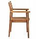 ΠΟΛΥΘΡΟΝΑ ERIETTA ΞΥΛΟ TEAK ΣΤΟΙΒΑΖΟΜΕΝΗ HM9534 ΣΕ ΦΥΣΙΚΟ ΧΡΩΜΑ 60x54x87Y εκ.