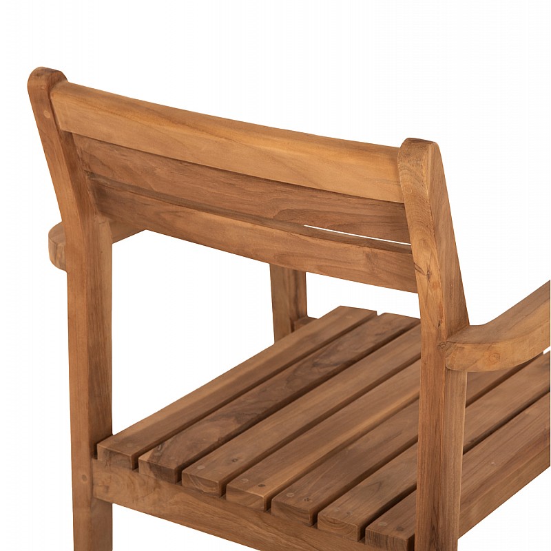 ΠΟΛΥΘΡΟΝΑ ERIETTA ΞΥΛΟ TEAK ΣΤΟΙΒΑΖΟΜΕΝΗ HM9534 ΣΕ ΦΥΣΙΚΟ ΧΡΩΜΑ 60x54x87Y εκ.
