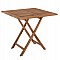 ΤΡΑΠΕΖΙ ΤΕΤΡΑΓΩΝΟ KENDALL ΠΤΥΣΣΟΜΕΝΟ HM9544 TEAK ΣΕ ΦΥΣΙΚΟ ΧΡΩΜΑ 80x80x75Yεκ.