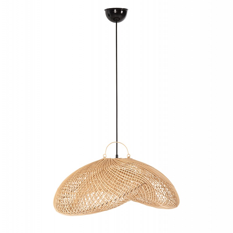 ΦΩΤΙΣΤΙΚΟ ΟΡΟΦΗΣ ΚΡΕΜΑΣΤΟ HM7862 RATTAN ΣΕ ΦΥΣΙΚΟ ΧΡΩΜΑ 62x52x122Υεκ.