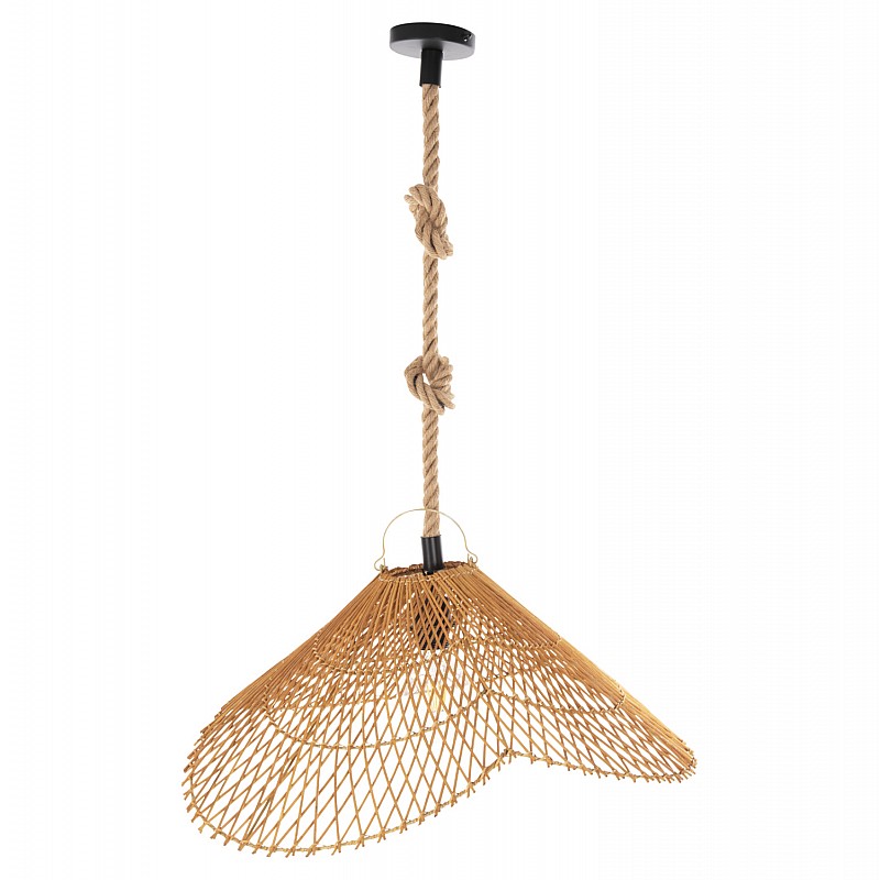 ΦΩΤΙΣΤΙΚΟ ΟΡΟΦΗΣ ΚΡΕΜΑΣΤΟ HM7878.01 RATTAN ΣΕ ΜΠΕΖ ΤΗΣ ΑΜΜΟΥ ΧΡΩΜΑ Φ58,5x31Yεκ