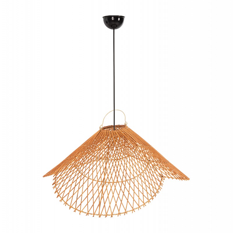 ΦΩΤΙΣΤΙΚΟ ΟΡΟΦΗΣ ΚΡΕΜΑΣΤΟ HM7878.01 RATTAN ΣΕ ΜΠΕΖ ΤΗΣ ΑΜΜΟΥ ΧΡΩΜΑ Φ58,5x31Yεκ