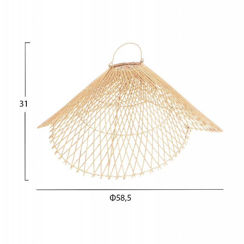 ΦΩΤΙΣΤΙΚΟ ΟΡΟΦΗΣ ΚΡΕΜΑΣΤΟ HM7878.02 RATTAN ΣΕ ΦΥΣΙΚΟ ΧΡΩΜΑ Φ58,5x31Yεκ