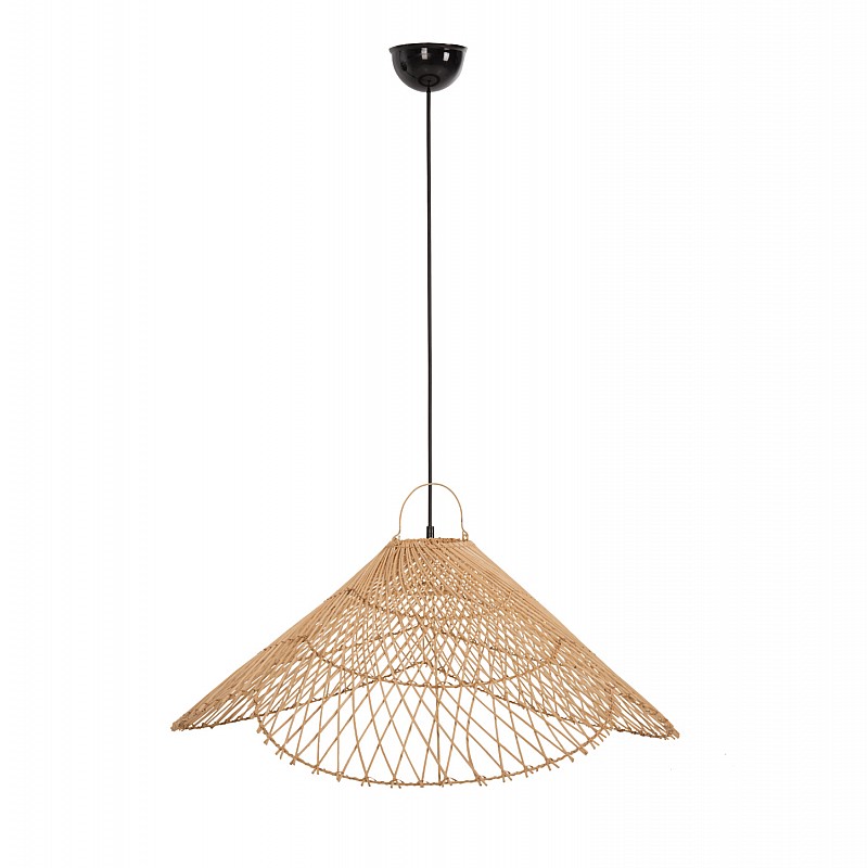 ΦΩΤΙΣΤΙΚΟ ΟΡΟΦΗΣ ΚΡΕΜΑΣΤΟ HM7879.02 RATTAN ΣΕ ΦΥΣΙΚΟ ΧΡΩΜΑ Φ80x126Υ εκ.