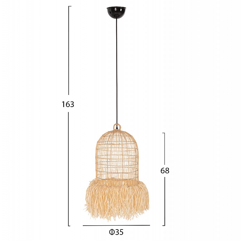 ΦΩΤΙΣΤΙΚΟ ΟΡΟΦΗΣ ΚΡΕΜΑΣΤΟ HM7890 ΙΝΕΣ ΦΥΛΛΩΝ ΦΟΙΝΙΚΑ ΣΕ ΦΥΣΙΚΟ ΧΡΩΜΑ Φ35x163Υεκ.