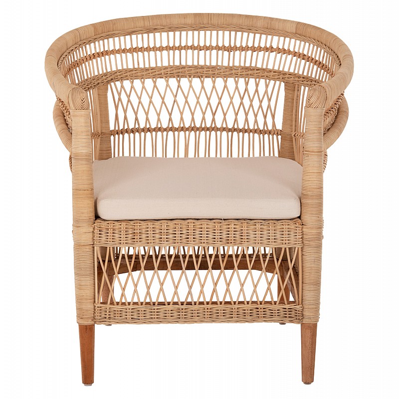 ΠΟΛΥΘΡΟΝΑ MALAWI HM9635.04 ΞΥΛΟ ΜΑΟΝΙ ΕΠΕΝΔΥΣΗ RATTAN ΛΕΥΚΟ ΜΑΞΙΛΑΡΙ ΚΑΘΙΣΜΑΤΟΣ 80x70x86Υεκ.