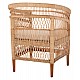 ΠΟΛΥΘΡΟΝΑ MALAWI HM9635.04 ΞΥΛΟ ΜΑΟΝΙ ΕΠΕΝΔΥΣΗ RATTAN ΛΕΥΚΟ ΜΑΞΙΛΑΡΙ ΚΑΘΙΣΜΑΤΟΣ 80x70x86Υεκ.