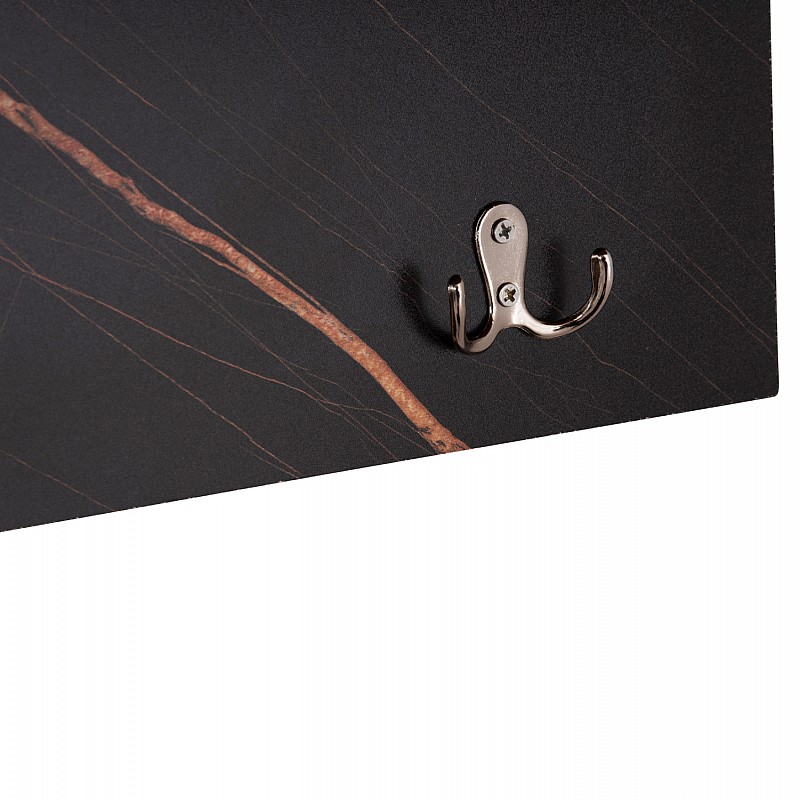 ΕΠΙΠΛΟ ΕΙΣΟΔΟΥ DELPHINE HM8876.12 ΜΕΛΑΜΙΝΗ ΣΕ ΦΥΣΙΚΟ-ΜΑΥΡΟ ΜΑΡΜΑΡΟ 80x31.5x52Yεκ