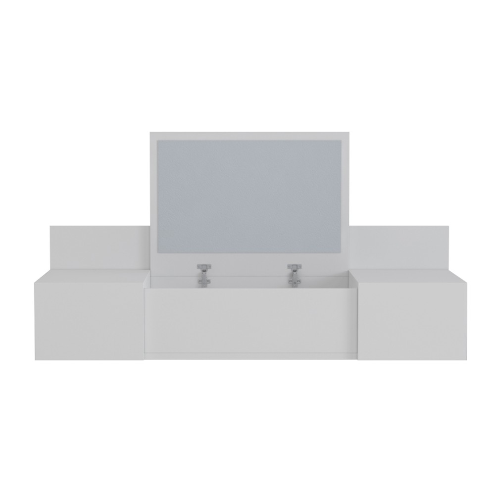 ΚΡΕΜΑΣΤΗ ΤΟΥΑΛΕΤΑ ΜΕ ΚΑΘΡΕΠΤΗ LINDE HM8960.11 ΛΕΥΚΗ ΜΕΛΑΜΙΝΗ 100x39x33Y εκ.