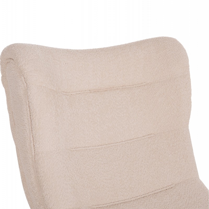 ΠΟΛΥΘΡΟΝΑ BRYM HM9605.06 ΕΚΡΟΥ ΜΠΟΥΚΛΕ ΥΦΑΣΜΑ-ΜΑΥΡΑ ΞΥΛΙΝΑ ΠΟΔΙΑ 97x80x100Υ εκ.