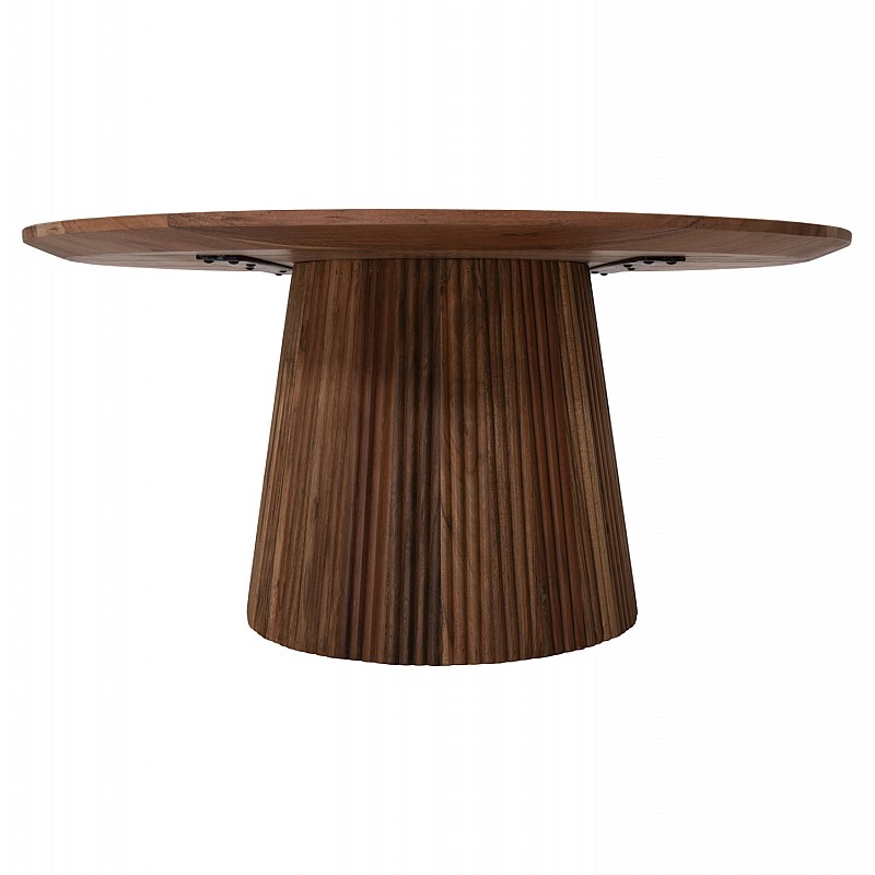 ΤΡΑΠΕΖΙ ΣΑΛΟΝΙΟΥ ΣΤΡΟΓΓΥΛΟ GROOT HM9697 ΜΑΣΙΦ ΑΚΑΚΙΑ ΦΥΣΙΚΟ ΧΡΩΜΑ Φ80x48Υεκ.