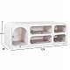 ΕΠΙΠΛΟ ΤΗΛΕΟΡΑΣΗΣ HANDYR HM9704 ΜΑΣΙΦ ΞΥΛΟ MANGO ΣΕ ΛΕΥΚΟ 130x40x45Yεκ.