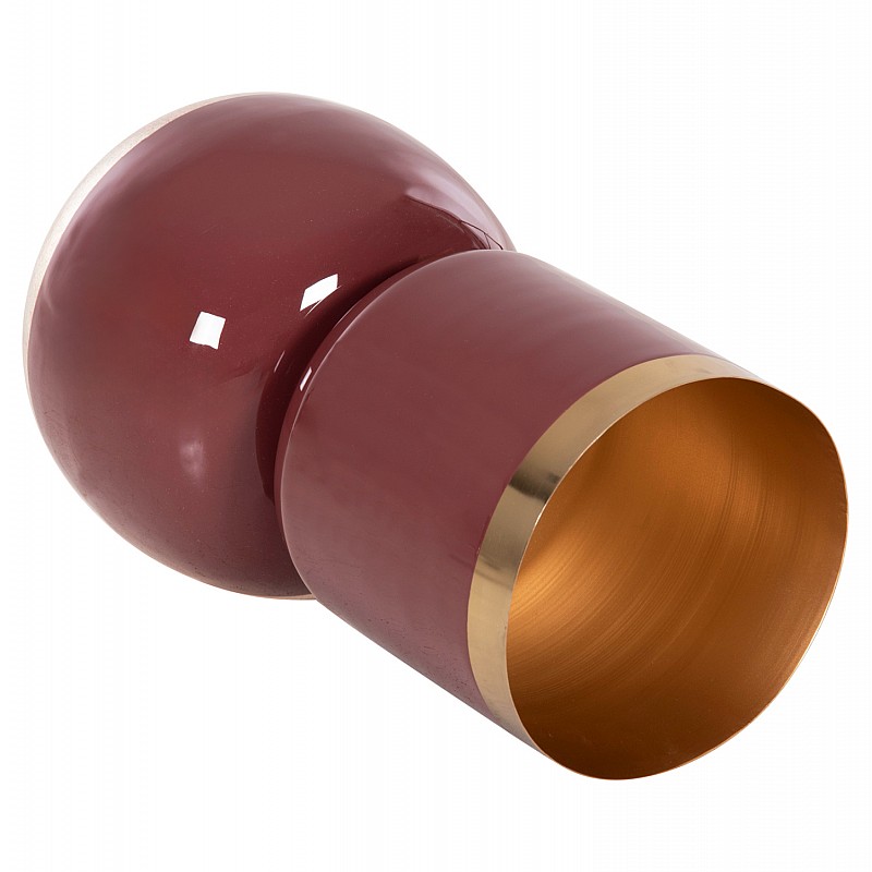 ΕΠΙΤΡΑΠΕΖΙΟ ΔΙΑΚΟΣΜΗΤΙΚΟ BAZO LINGON HM4233.06 ΜΕΤΑΛΛΟ ΚΕΡΑΣΙ-ΧΡΥΣΟ ΠΕΡΛΕ Φ21x37,5Υ