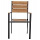 ΠΟΛΥΘΡΟΝΑ ΑΛΟΥΜΙΝΙΟΥ SAGA HM5981.03 ΑΝΘΡΑΚΙ-POLYWOOD ΣΕ ΦΥΣΙΚΟ 55x55x86Υεκ.