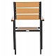 ΠΟΛΥΘΡΟΝΑ ΑΛΟΥΜΙΝΙΟΥ SAGA HM5981.03 ΑΝΘΡΑΚΙ-POLYWOOD ΣΕ ΦΥΣΙΚΟ 55x55x86Υεκ.