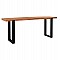 ΚΟΝΣΟΛΑ SHIRE HM9800 ΑΝΑΚΥΚΛΩΜΕΝΟ ΞΥΛΟ TEAK-ΜΑΥΡΕΣ ΜΕΤΑΛΛΙΚΕΣ ΒΑΣΕΙΣ 240x50x90Yεκ