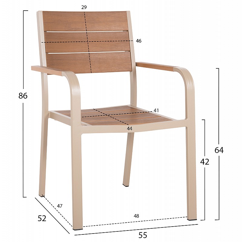 ΠΟΛΥΘΡΟΝΑ ΑΛΟΥΜΙΝΙΟΥ SAGA HM5127.04 ΣΑΜΠΑΝΙ ΜΕ POLYWOOD 55x52x86Yεκ. ΠΟΛΥΘΡΟΝΑ ΑΛΟΥΜΙΝΙΟΥ SAGA HM5127.04 ΣΑΜΠΑΝΙ ΜΕ POLYWOOD 55x52x86Yεκ.