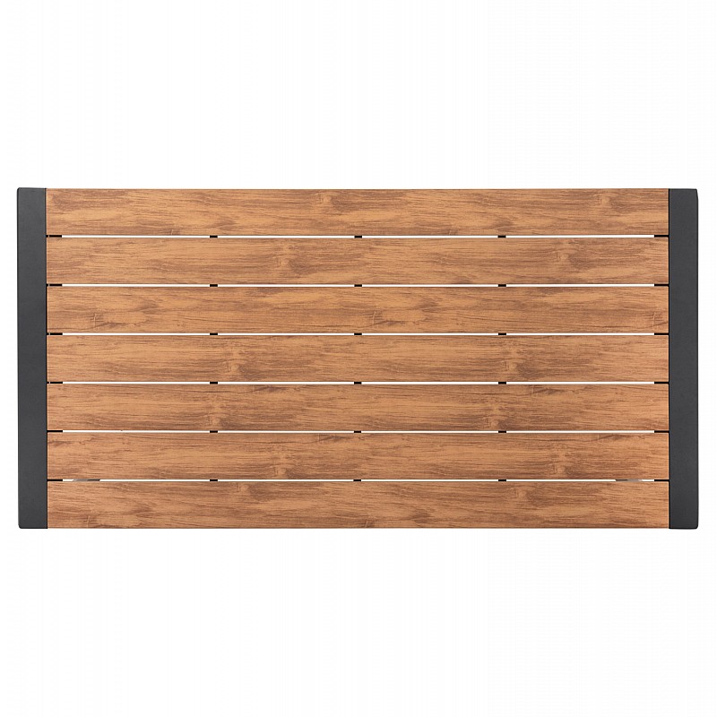 ΤΡΑΠΕΖΙ ΕΞΩΤ.ΧΩΡΟΥ GOYA HM6059.03 ΑΛΟΥΜΙΝΙΟ ΑΝΘΡΑΚΙ & POLYWOOD 160X80Χ75Υεκ.