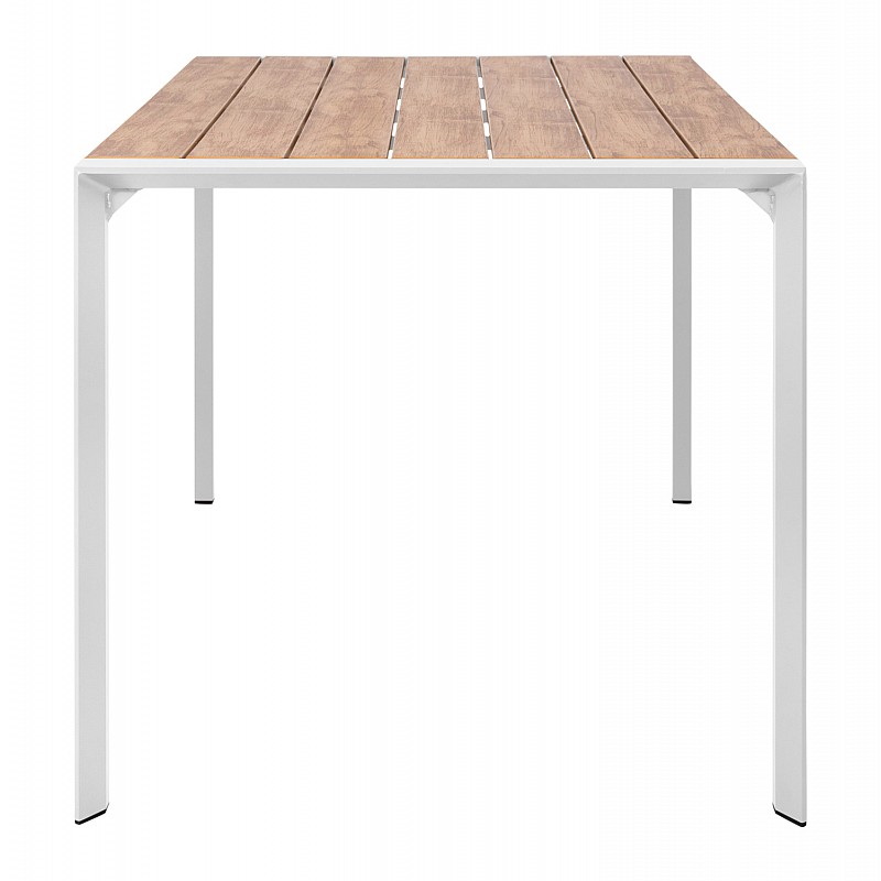 ΤΡΑΠΕΖΙ ΕΞΩΤ.ΧΩΡΟΥ GOYA HM6059.01 ΑΛΟΥΜΙΝΙΟ ΛΕΥΚΟ & POLYWOOD 160X80Χ75Υεκ.