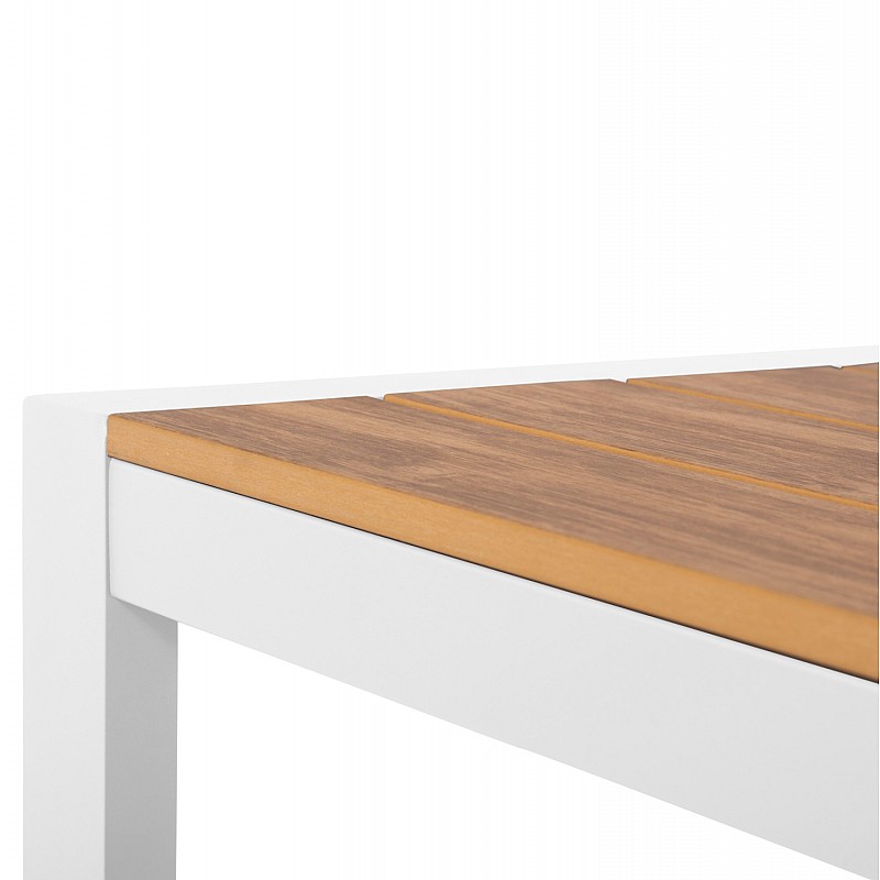 ΤΡΑΠΕΖΙ ΕΞΩΤ.ΧΩΡΟΥ GOYA HM6059.01 ΑΛΟΥΜΙΝΙΟ ΛΕΥΚΟ & POLYWOOD 160X80Χ75Υεκ.