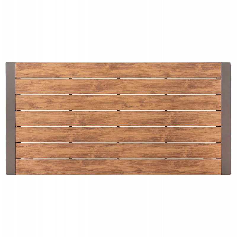 ΤΡΑΠΕΖΙ ΕΞΩΤ.ΧΩΡΟΥ GOYA HM6059.04 ΑΛΟΥΜΙΝΙΟ ΣΑΜΠΑΝΙ & POLYWOOD 160X80Χ75Υεκ.