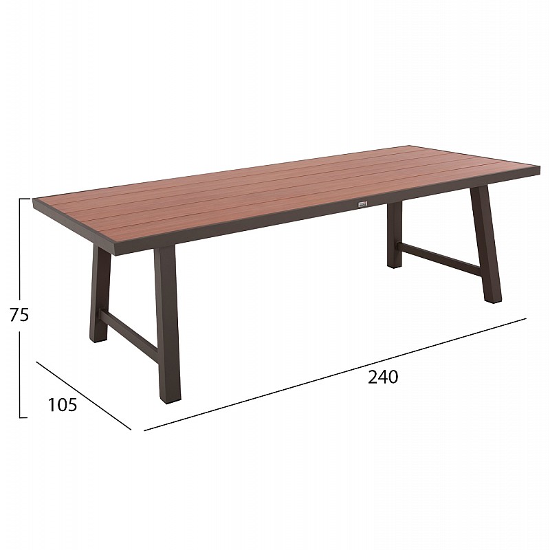 ΤΡΑΠΕΖΙ ΑΛΟΥΜΙΝΙΟΥ GOBAR HM6060.04 ΣΑΜΠΑΝΙ ΜΕ ΕΠΙΦΑΝΕΙΑ ΑΠΟΜΙΜΗΣΗΣ ΞΥΛΟΥ 240Χ105Χ75Υεκ. ΤΡΑΠΕΖΙ ΑΛΟΥΜΙΝΙΟΥ GOBAR HM6060.04 ΣΑΜΠΑΝΙ ΜΕ ΕΠΙΦΑΝΕΙΑ ΑΠΟΜΙΜΗΣΗΣ ΞΥΛΟΥ 240Χ105Χ75Υεκ.