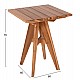 ΤΡΑΠΕΖΙ ΤΕΤΡΑΓΩΝΟ LEO HM9860.11 ΜΑΣΙΦ ΞΥΛΟ ΤΕΑΚ 60x60x75Υεκ. ΤΡΑΠΕΖΙ ΤΕΤΡΑΓΩΝΟ LEO HM9860.11 ΜΑΣΙΦ ΞΥΛΟ ΤΕΑΚ 60x60x75Υεκ.