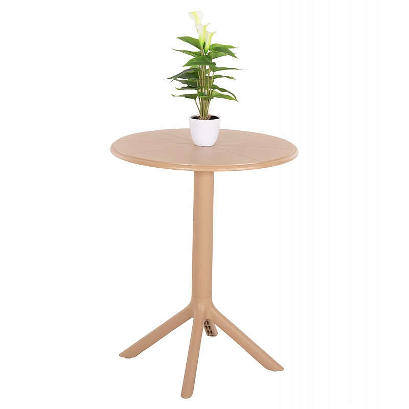 ΤΡΑΠΕΖΙ ΠΟΛΥΠΡΟΠΥΛΕΝΙΟΥ ΣΤΡΟΓΓΥΛΟ TERRIN HM6124.14 ΚΑΠΟΥΤΣΙΝΟ Φ61x77Υεκ. ΤΡΑΠΕΖΙ ΠΟΛΥΠΡΟΠΥΛΕΝΙΟΥ ΣΤΡΟΓΓΥΛΟ TERRIN HM6124.14 ΚΑΠΟΥΤΣΙΝΟ Φ61x77Υεκ.