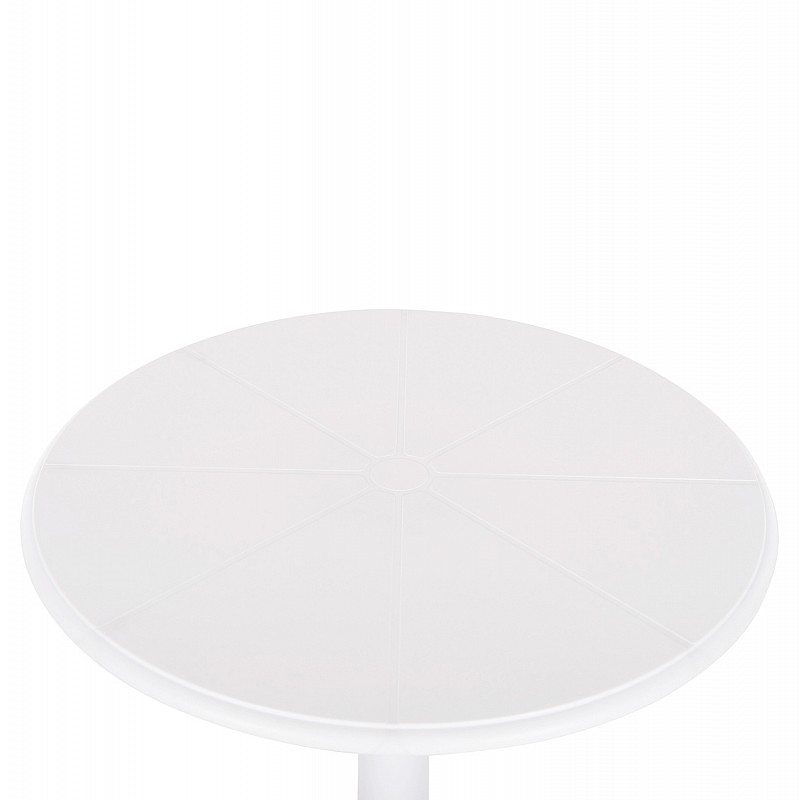 ΤΡΑΠΕΖΙ ΠΟΛΥΠΡΟΠΥΛΕΝΙΟΥ ΣΤΡΟΓΓΥΛΟ TERRIN HM6124.11 ΛΕΥΚΟ Φ61x77Υεκ.