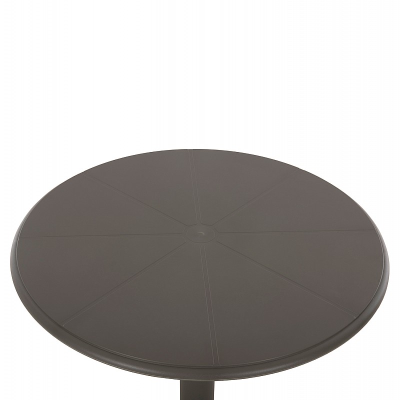 ΤΡΑΠΕΖΙ ΠΟΛΥΠΡΟΠΥΛΕΝΙΟΥ ΣΤΡΟΓΓΥΛΟ TERRIN HM6124.15 OLIVE GREEN Φ60x75Υεκ.